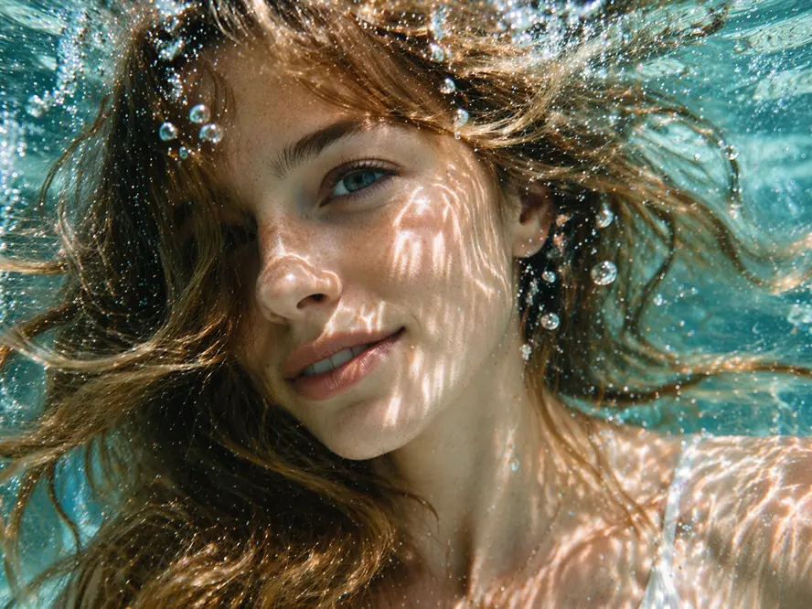 Underwater portrait image study
